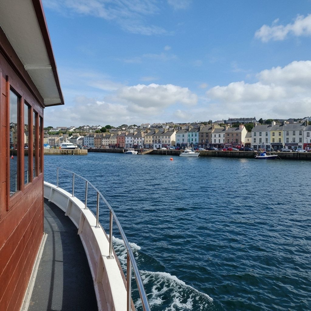 Passage West Cork harbour view showing our local business district